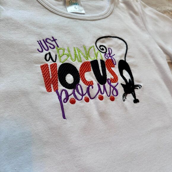 Girls Embroidered Long Sleeve Halloween Top Size 4 - Picture 4 of 10